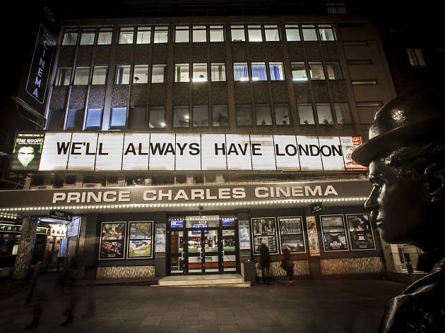 Prince Charles Cinema Display above the Prince Charles Cinema, commissioned by Time Out for London Loves Feature
