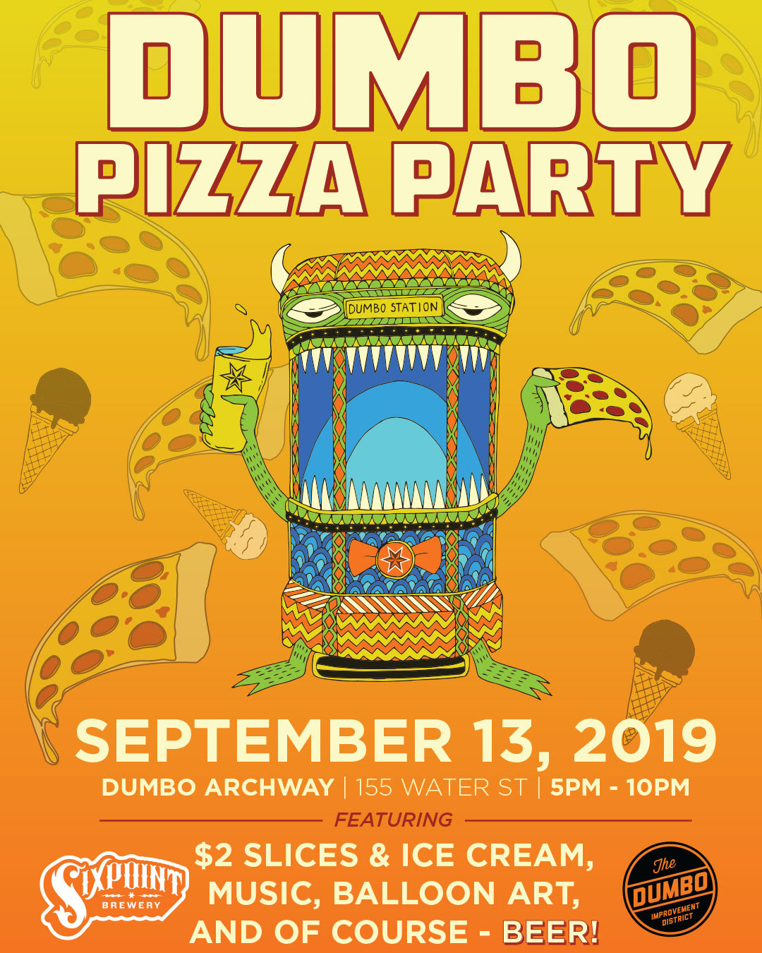 Dumbo Pizza Party Things to do in New York