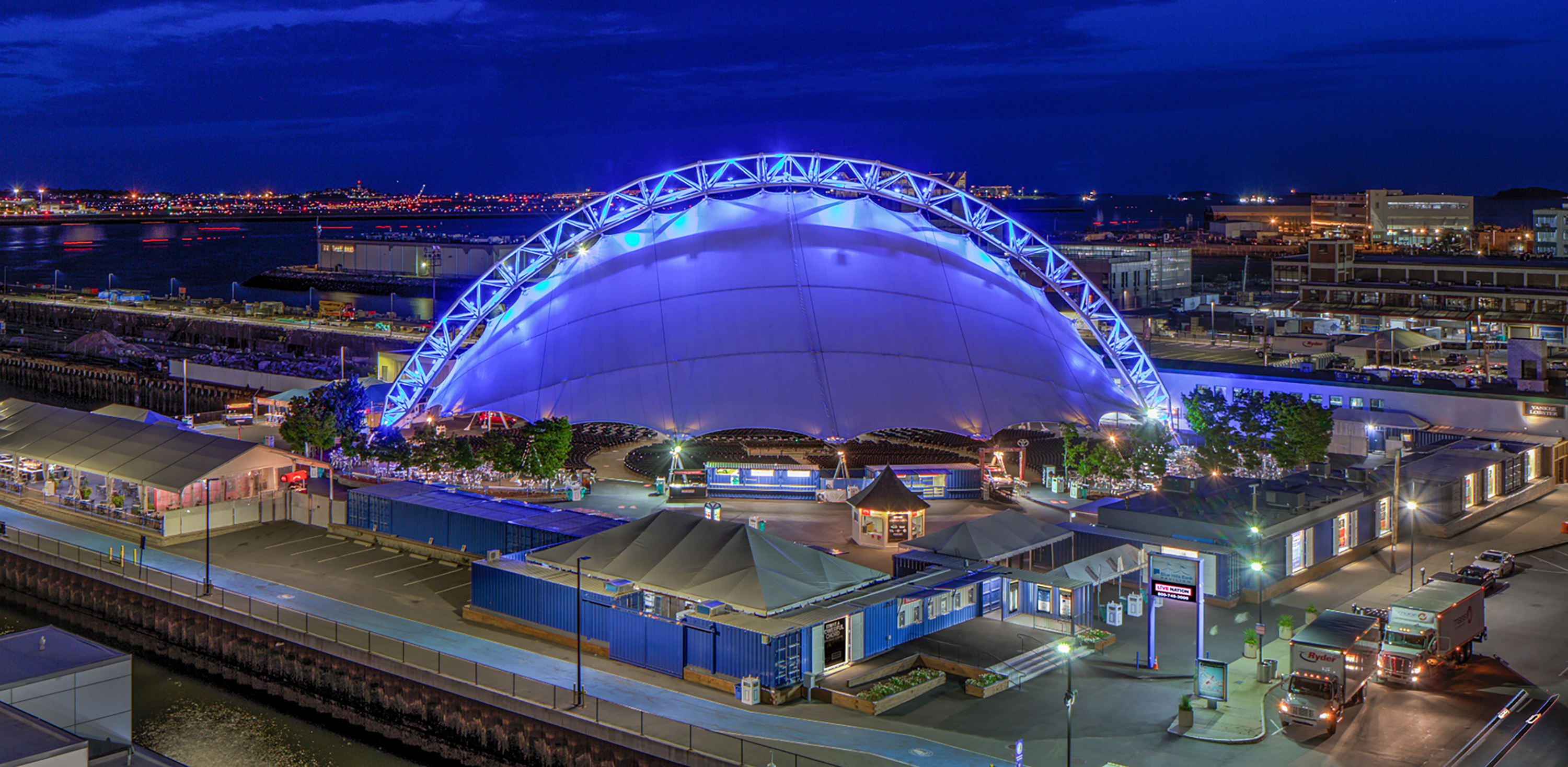 Leader Bank Pavilion Music in Seaport District, Boston