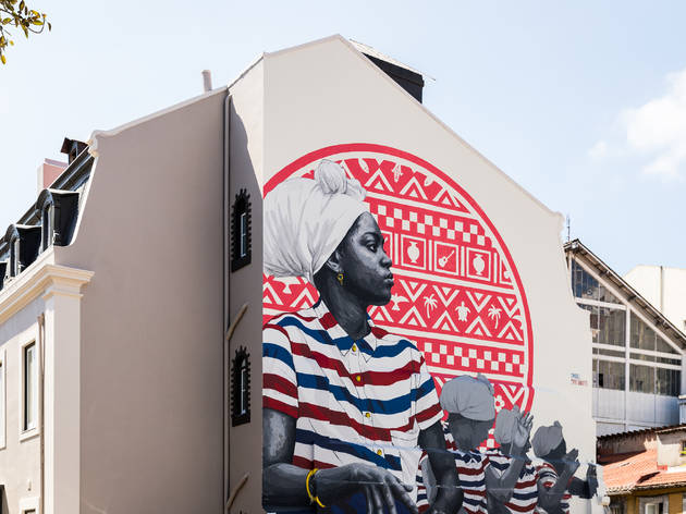 Mural da Casa da Cultura de Cabo Verde Mural da Casa da Cultura de Cabo Verde