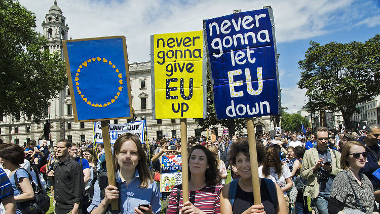 Anti-Brexit, pro-EU protest in London