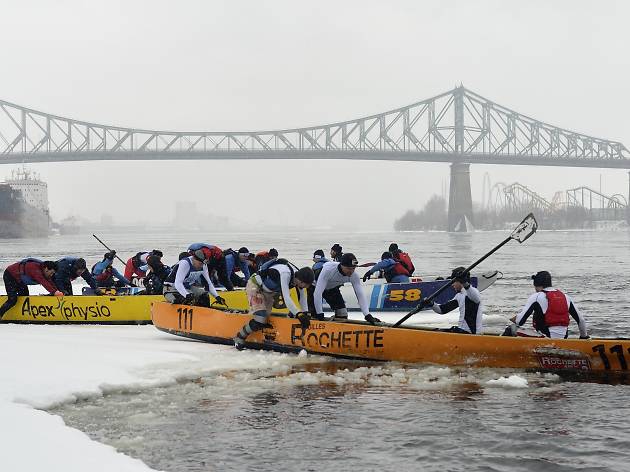 Défi Canot à glace Bota Bota Montréal / Ice Canoe Challenge Défi Canot à glace Bota Bota Montréal / Ice Canoe Challenge