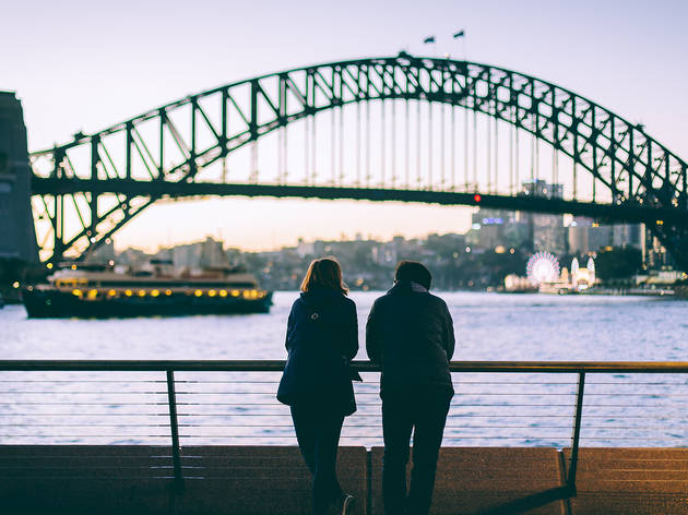 Generic couple in front of Harbour Bridge Generic couple in front of Harbour Bridge