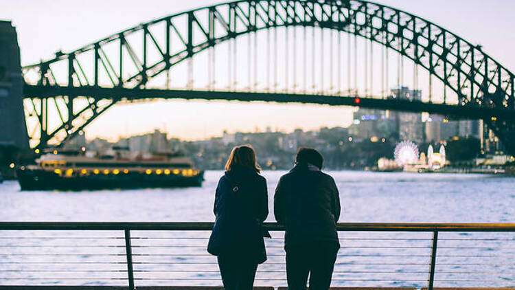 On top of the Harbour Bridge