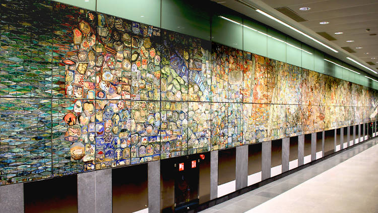 Singapore Tapestry by Delia Prvacki, Artwork Commissioned by LTA under the Art In Transit Programme