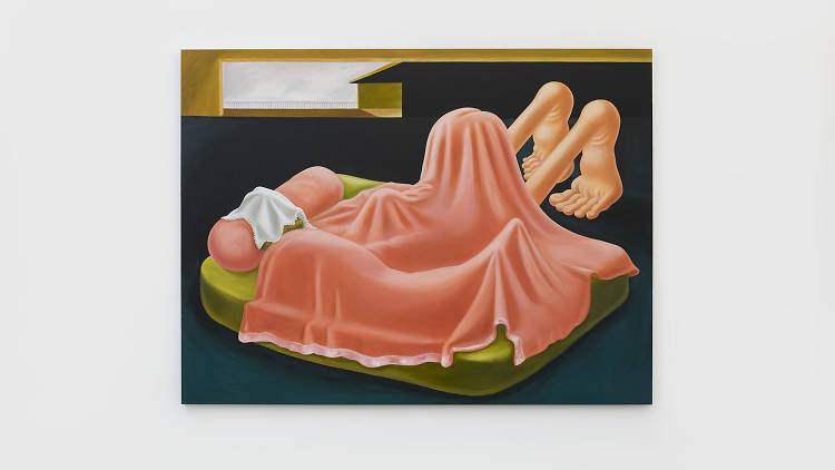 Louise Bonnet, Interior with Pink Blanket, 2019