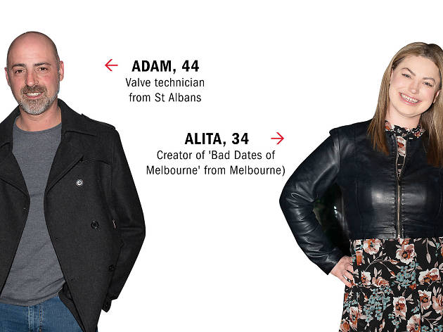 Dating IRL Alita and Adam Two profile shots of Dating IRL daters
