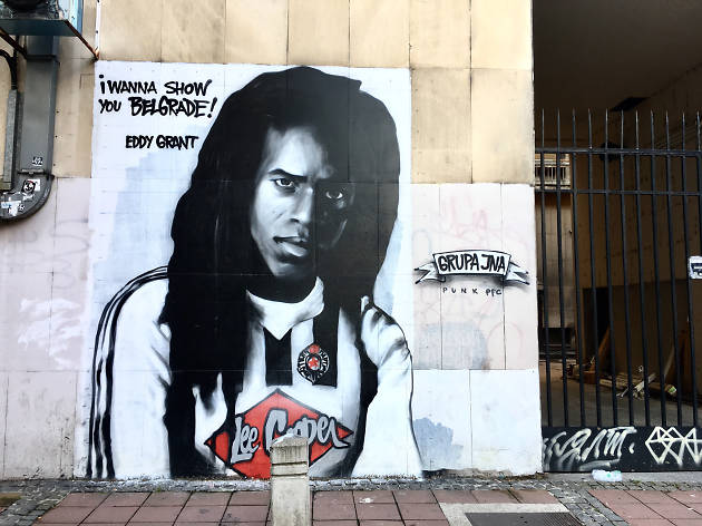 Mural of Eddy Grant in Dorćol, Serbia Mural of Eddy Grant in Dorćol, Serbia