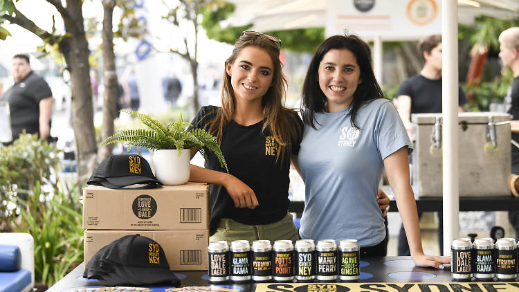 Girls pouring beer