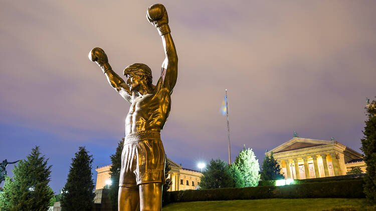 The Rocky Statue and the Rocky Steps