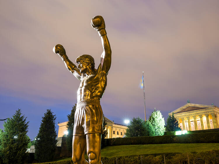 The Rocky Statue and the Rocky Steps