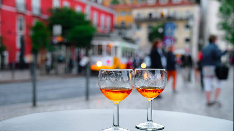 Have you heard about the sunlight in Lisbon? Have a drink and take it in 