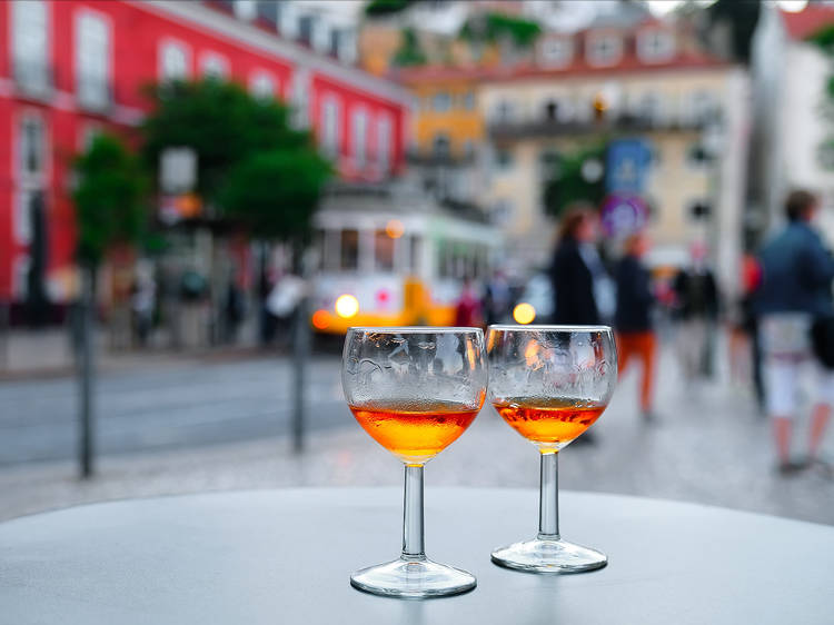 Have you heard about the sunlight in Lisbon? Have a drink and take it in 
