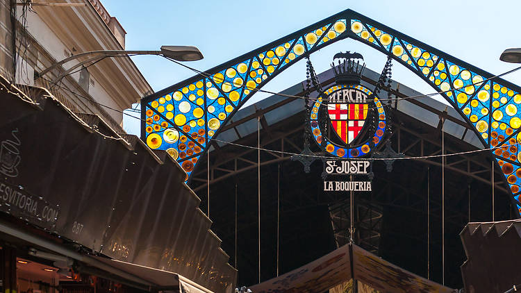 Entrada del Mercat de la Boqueria