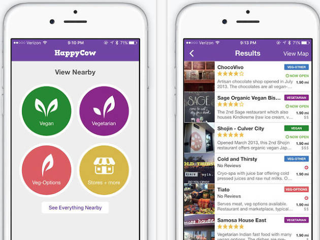 HappyCow app HappyCow app
