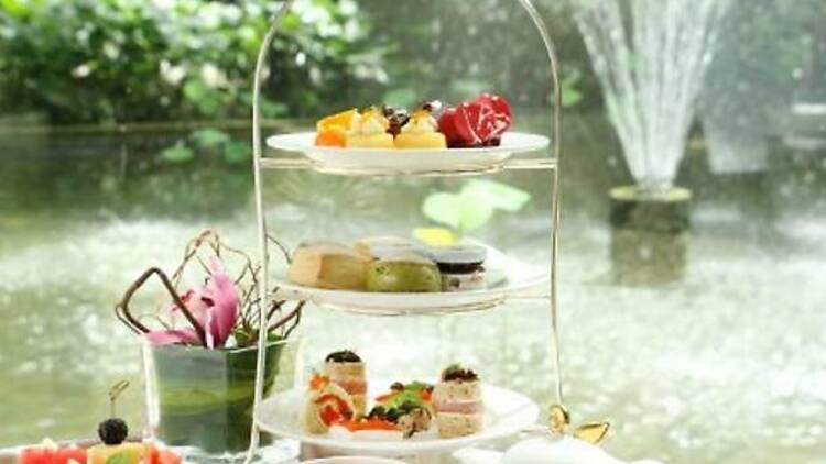 For a good variety of teatime treats: The Lobby Lounge at Shangri-La Hotel