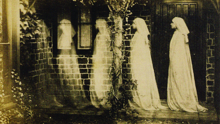 Anonymous, "The Ghost of Bernadette Soubirous",1890, Albumen silver print