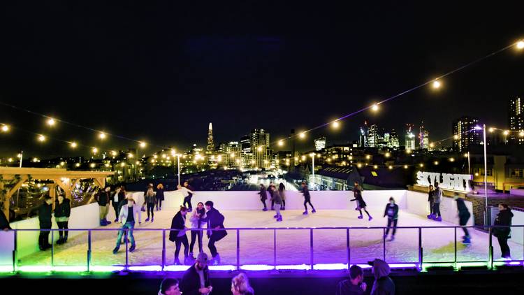 Tobacco Dock. The Dock. Winter Skylight ice rink