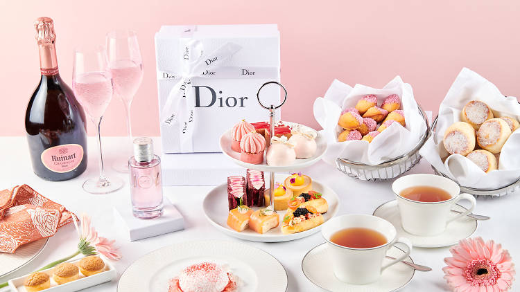 Dior and Ruinart Rosé Afternoon Tea for the Senses