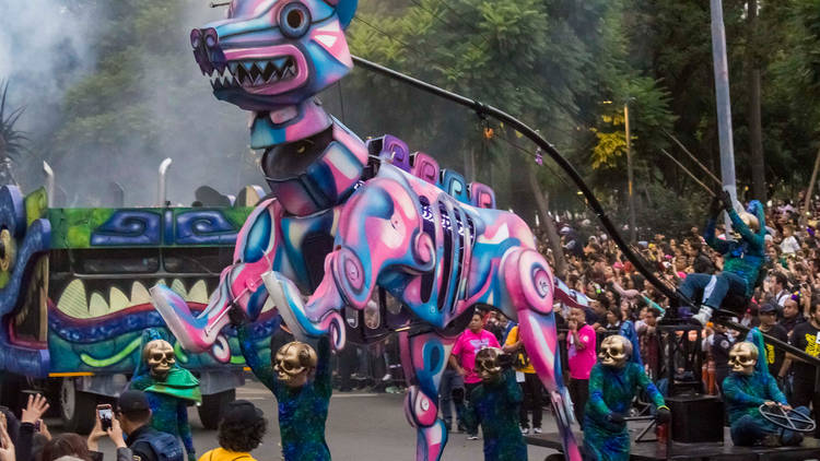 Desfile de muertos (Foto: Ivonne Gutiérrez)