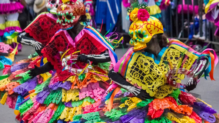 Desfile de muertos (Foto: Ivonne Gutiérrez)