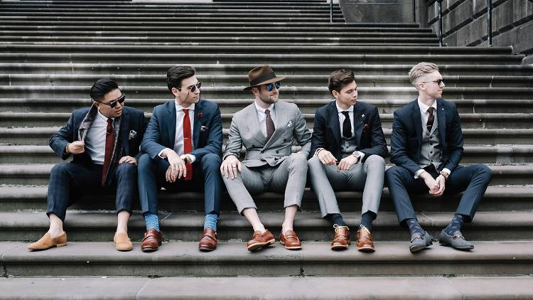 Five gents show off their best threads at Dappertude
