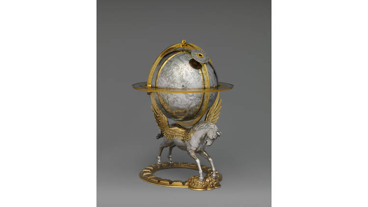 Gerhard Emmoser, Celestial globe with clockwork, 1579