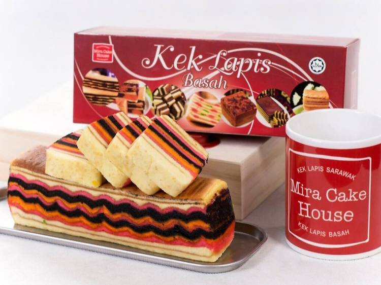 Kek Lapis Sarawak at Mira Cake House