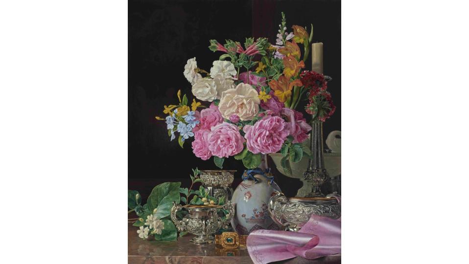 ダン・パルトゥシュ 静物画 花 リトグラフ 限定300部 インテリア 絵 ダン・パルトゥシュ 静物画 花 リトグラフ 限定300部 インテリア 絵