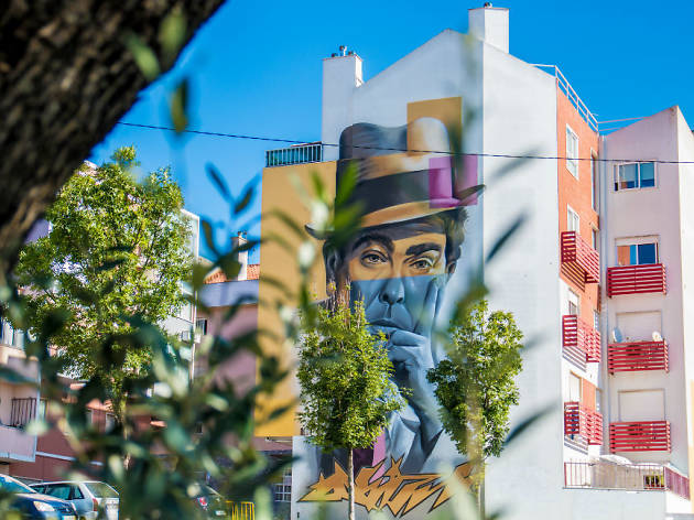 Odeith e um tributo ao cinema português arte urbana na amadora
