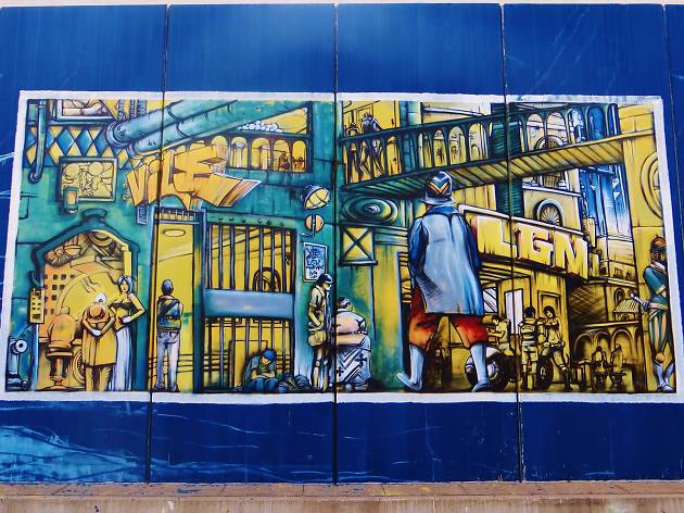 Vile e a banda desenhada arte urbana na amadora