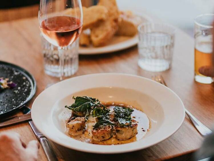 Sit down to kangaroo carpaccio or housemade gnocchi 