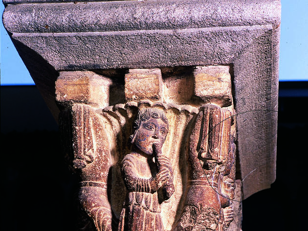 MONESTIR DE SANT CUGAT, CAPITELL CLAUSTRE, S. XII MONESTIR DE SANT CUGAT, CAPITELL CLAUSTRE, S. XII