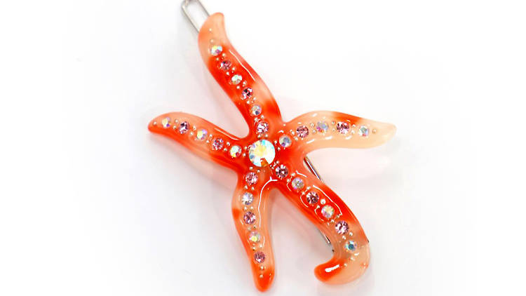 Seoul Import Starfish tortoise hair clip