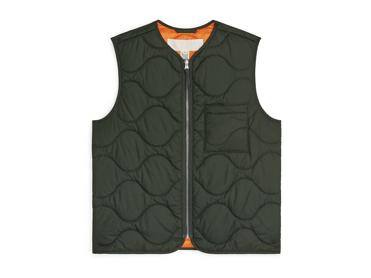 Quilted liner vest