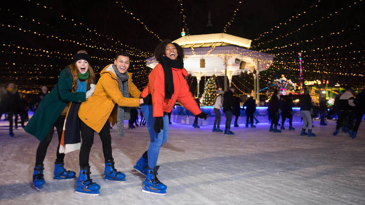 5pm: hit the UK’s largest open-air ice rink