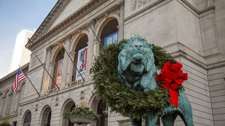 Art Institute Lions wreath