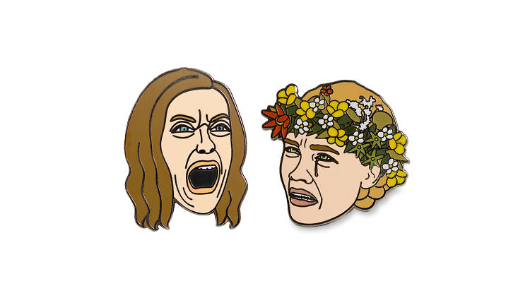 Toni and Flo scream pins