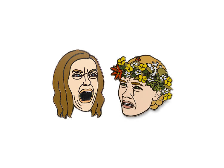 Toni and Flo scream pins