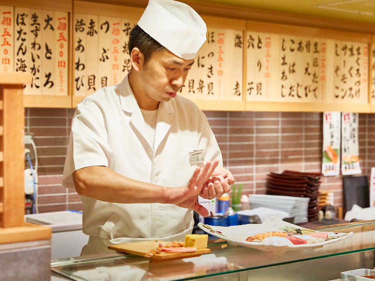 Appreciate the finest train station sushi