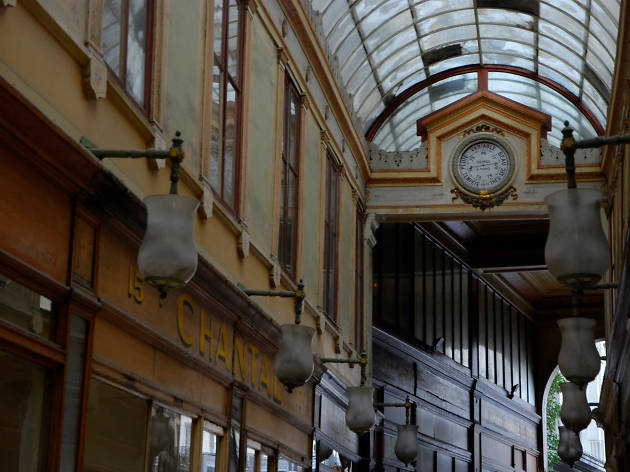 Passage du Bourg-l’Abbé Inside the Passage du Bourg-l’Abbé covered passage in Paris