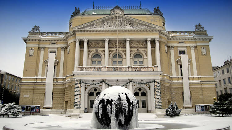 The Theatre Building in Rijeka,Croatia