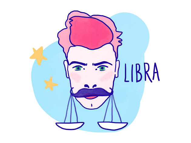 Libra astrological illustration Libra astrological illustration