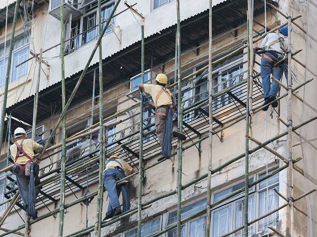 Hong Kong's bamboo scaffolding Hong Kong's bamboo scaffolding