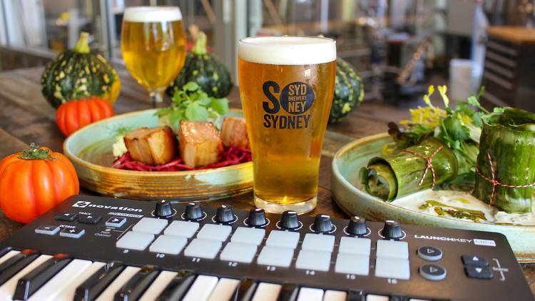 Enjoy paired beers at this sonically seasoned dining experience