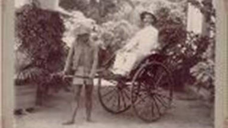 1905 Portrait of rickshaw puller 