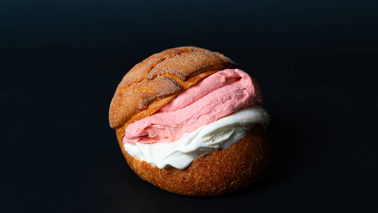 An ice-cream sandwich from Mr Miyagi.