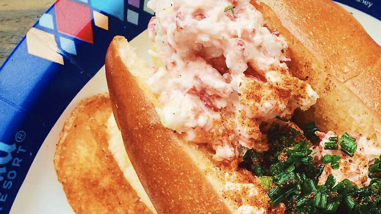 Lobster Roll at Harbour Galley