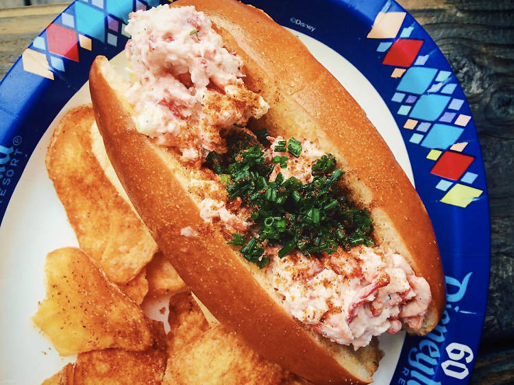 Lobster Roll at Harbour Galley