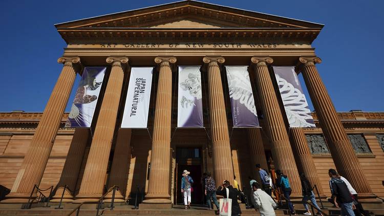 Inside exhibition at Japan Supernatural at Art Gallery of NSW